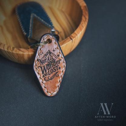 Leather Key Fobs – Tiny Quotes, Big Adventures