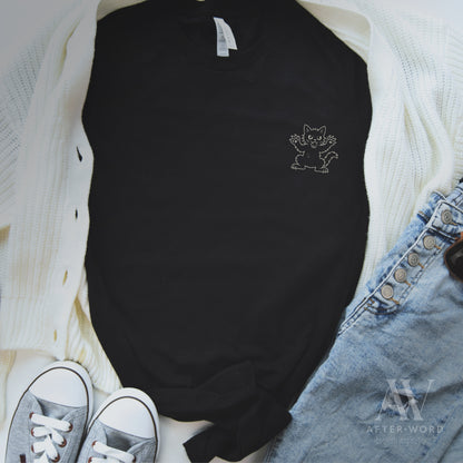 Feral Readers Book Club Tee – Read With Claws Out - T-Shirt - Black Heather - After Word