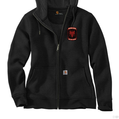 Howlers Never Bow Carhartt® Women’s Full - Zip Hoodie – Red Rising Inspired - Hoodie - Black - After Word