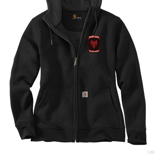 Howlers Never Bow Carhartt® Women’s Full - Zip Hoodie – Red Rising Inspired - Hoodie - Black - After Word