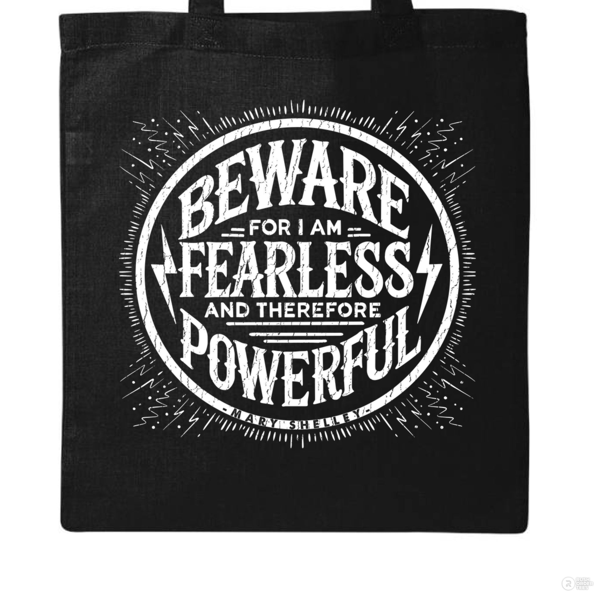 Fearlessly Powerful Frankenstein Inspired Tote - Bags - Black - After Word