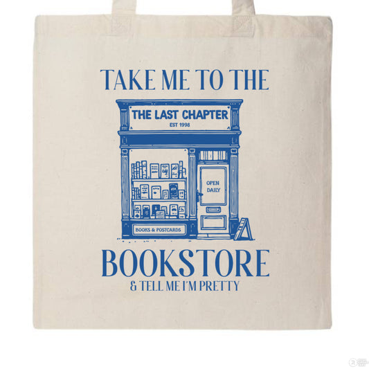 Take Me to the Bookstore Tote - Bags - Natural - After Word
