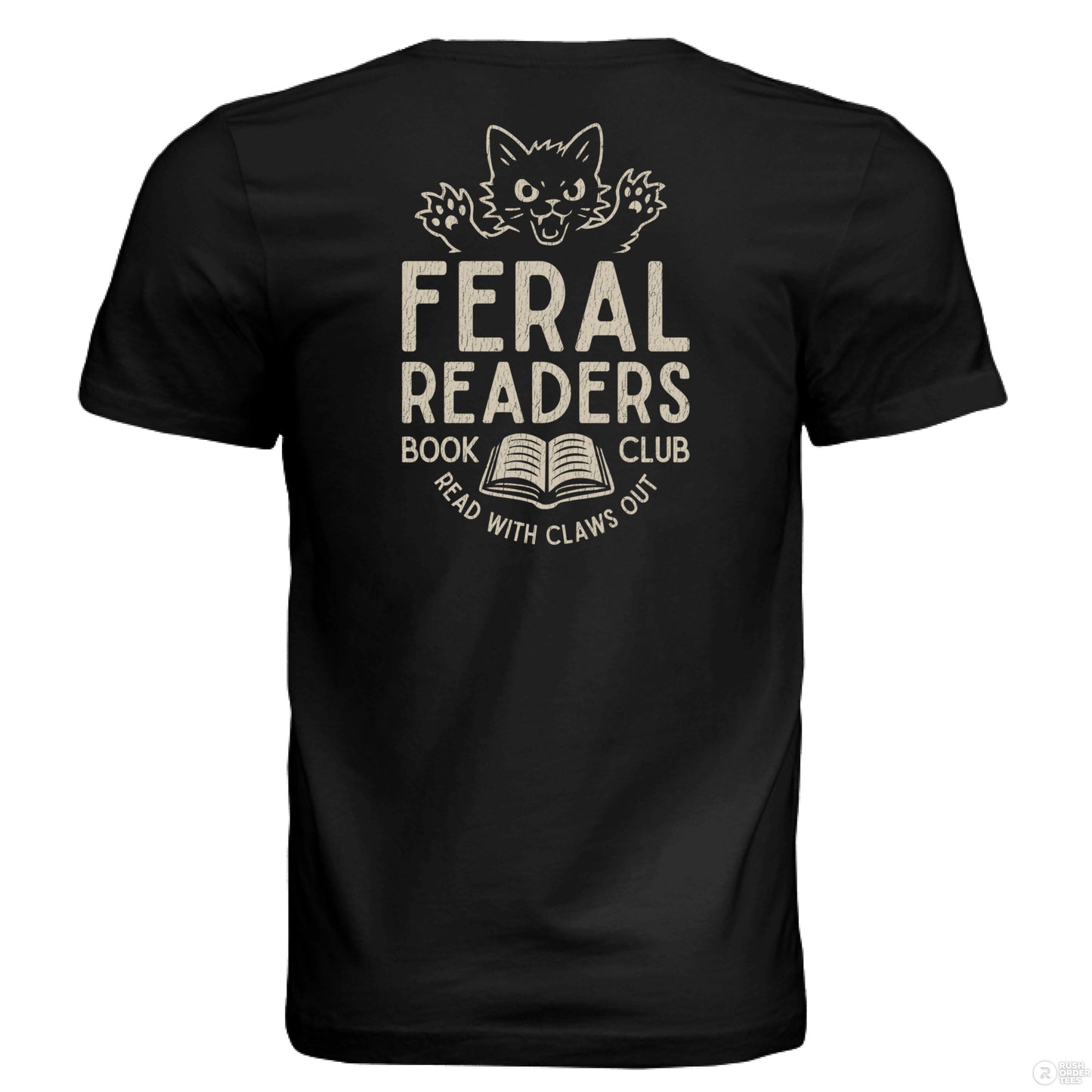 Feral Readers Book Club Tee - T-Shirt - VINTAGE BLACK - After Word