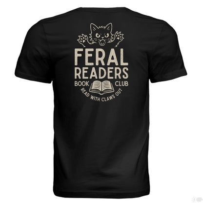 Feral Readers Book Club Tee - T-Shirt - VINTAGE BLACK - After Word